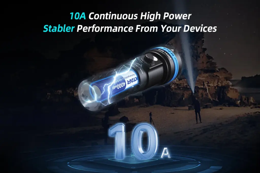 XTAR 3.6V 18650 4000mAh Lithium battery (4).webp