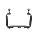 AOI HT-02D-220-BLK 220mm Tray with Double Handles - 02 (Black Color)