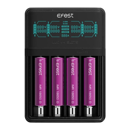 [EF4660] Efest LUC V4 ELITE HD LCD Battery Charger