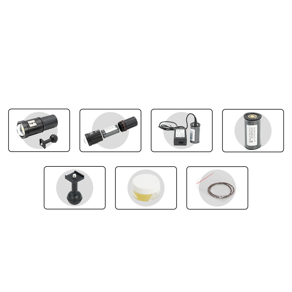Divevolk Dive Light 5000 lumen 120° Wide Beam