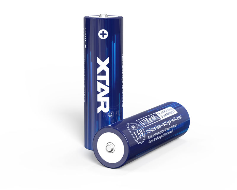 XTAR AA 1.5V 4150mah Lithium Ion Batteries (Pack of 4)