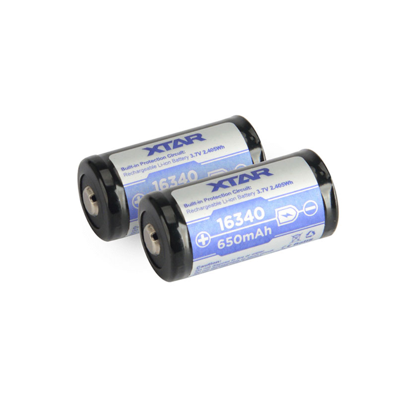 XTAR 16340 650mAh Battery