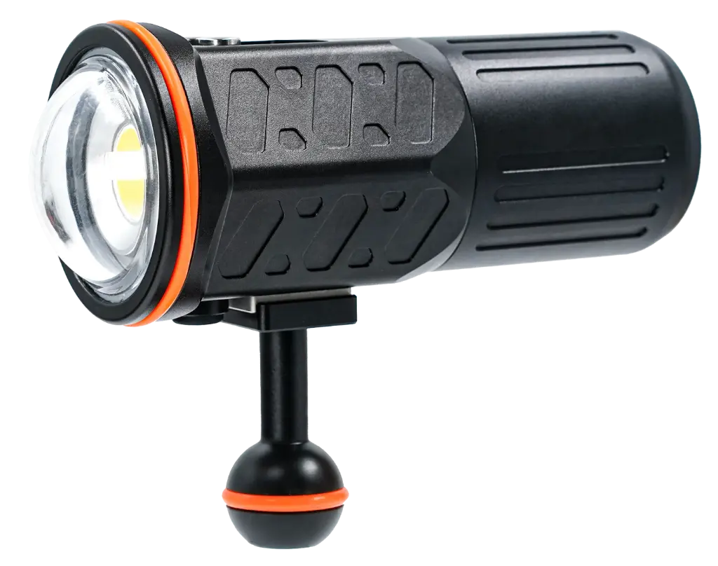 Divevolk SL50 Professional Underwater Video Light, 5600 Lumens and Wide Angle 120 Degree Beam 