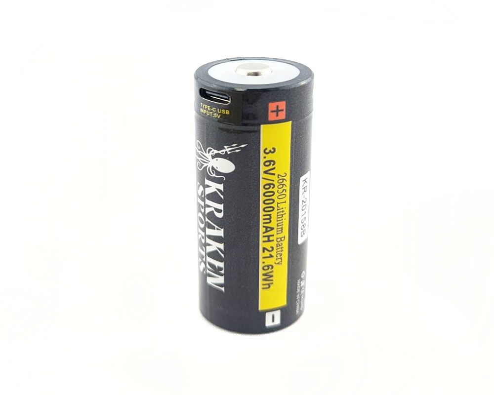 Kraken 26650 6000mAh Battery