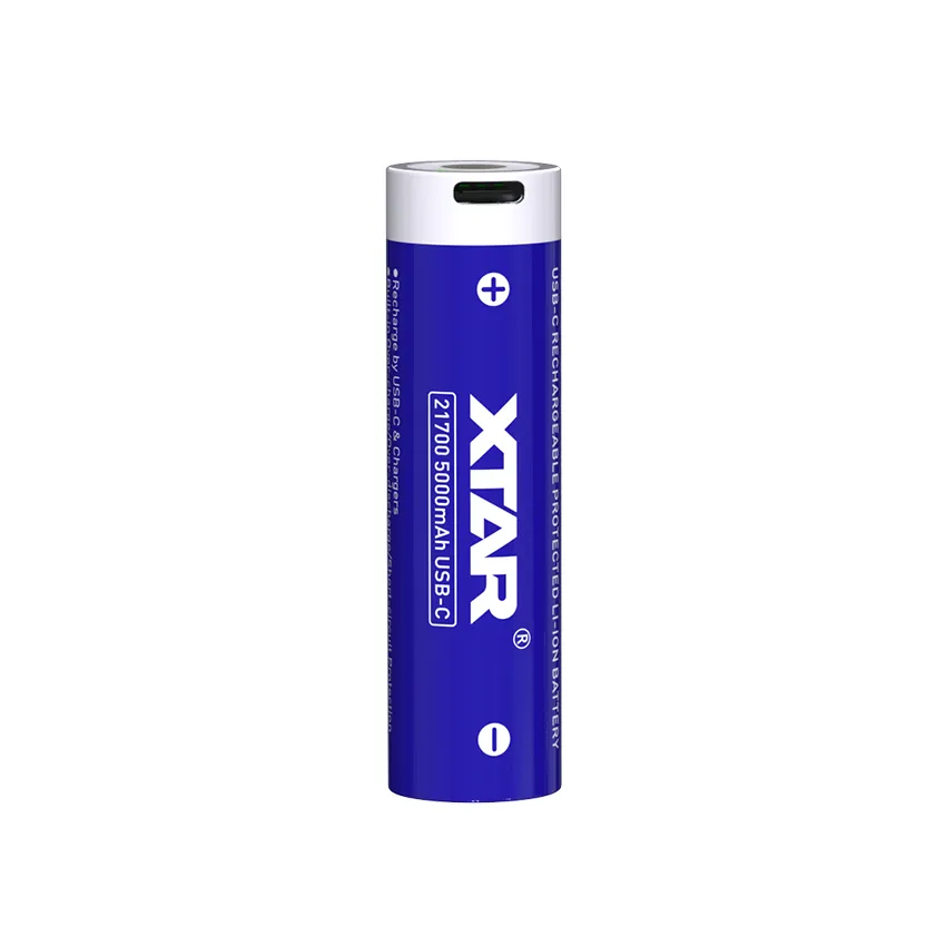 XTAR 5000mAh 21700 USB-C Rechargeable Battery 10A