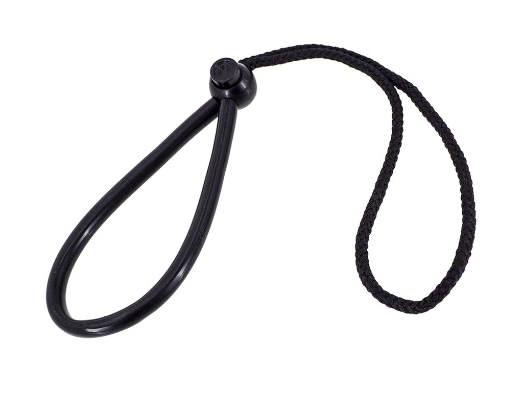AOI LYD-01-BLK Lanyard with Adjustable Loop Size - Black Color