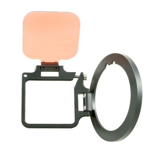 [FL-Ft-R-Fp-Go8F67] 10Bar Flip Filter Red Adapter Gopro 8, 9, 10, 11,12,13 with F67 Lens Mount