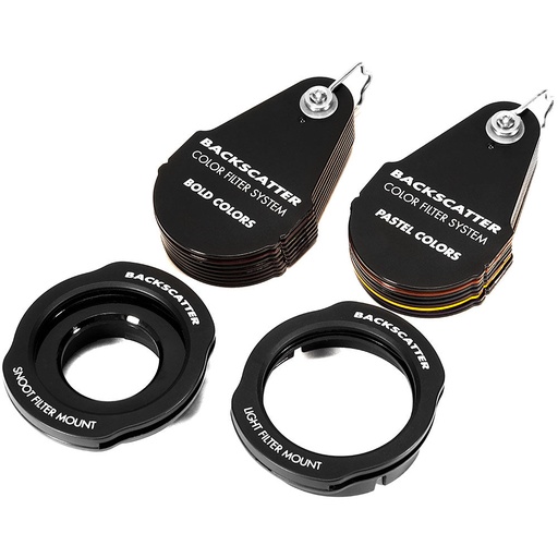[bs-cf-combo] Backscatter Color Filter System Full Bundle for Mini Flash MF-1, Macro Wide MW-4300 Light & OS-1 Optical Snoot