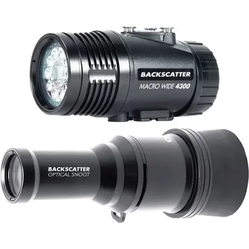 [bs-mw-4300-combo] Backscatter MW-4300 & OS-1 Underwater Video Light & Snoot Package