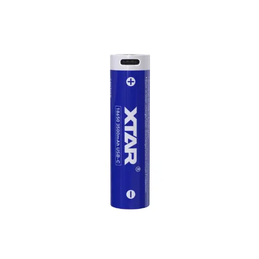 [XTAR-1865-3500-USBC] XTAR 3500mAh 18650 USB-C Rechargeable Battery 10A 